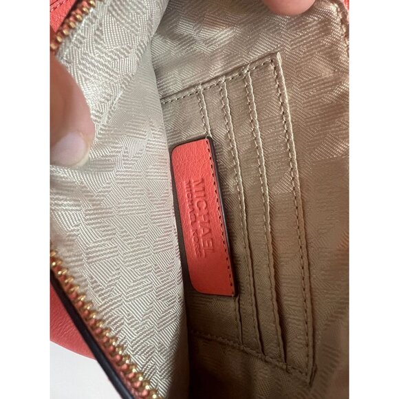 Michael Kors Lg Tote Bag Purse Reversible Cora Gold Detachable Zip Pouch Logo - Picture 5 of 9